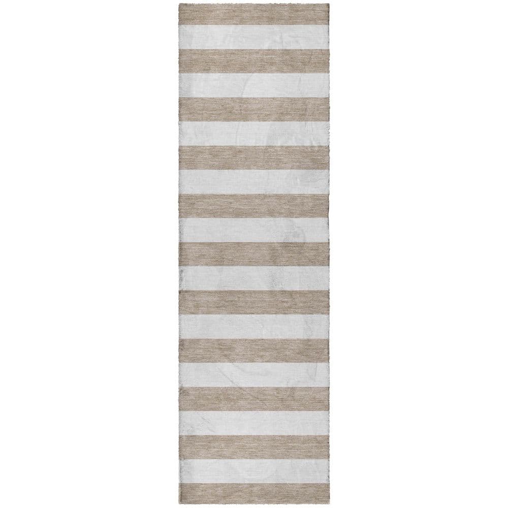 Dream Shag Premium Machine Washable Abstract ADS528 Taupe 2 ft. x 7 ft. Runner Rug price history on PriceWatchPro