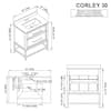 Home Decorators Collection Corley 30 in. Single Sink Weathered Tan Bath Vanity with White Engineered Stone Top (Assembled) Corley 30WT