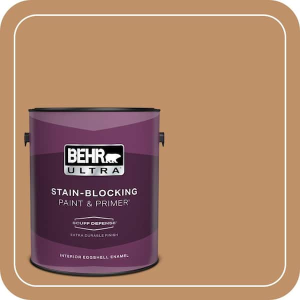 BEHR ULTRA 1 gal. Home Decorators Collection #HDC-CL-15 Burnished Caramel Extra Durable Eggshell Enamel Interior Paint & Primer