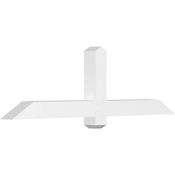Ekena Millwork Eugene 60 in. W x 17.5 in. H x 4 in. D Signature Polyurethane Bracket
