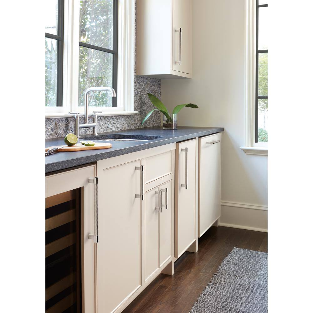 Polished Nickel Modern Industrial Bar Cabinet Pull