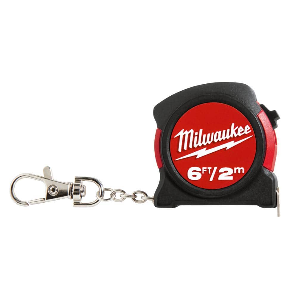 Milwaukee 6 ft. Keychain Tape 48-22-5506C - The Home Depot