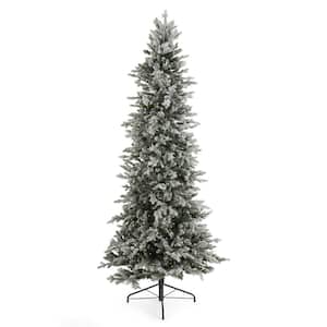 7.5 ft. Prelit LED Slim Artificial Christmas Tree with 1200 Warm White Lights