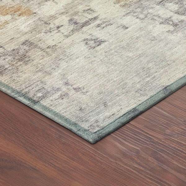 Chantille Machine Washable Indoor/Outdoor Abstract ACN2371 Linen 10 ft. x 14 ft. Area Rug