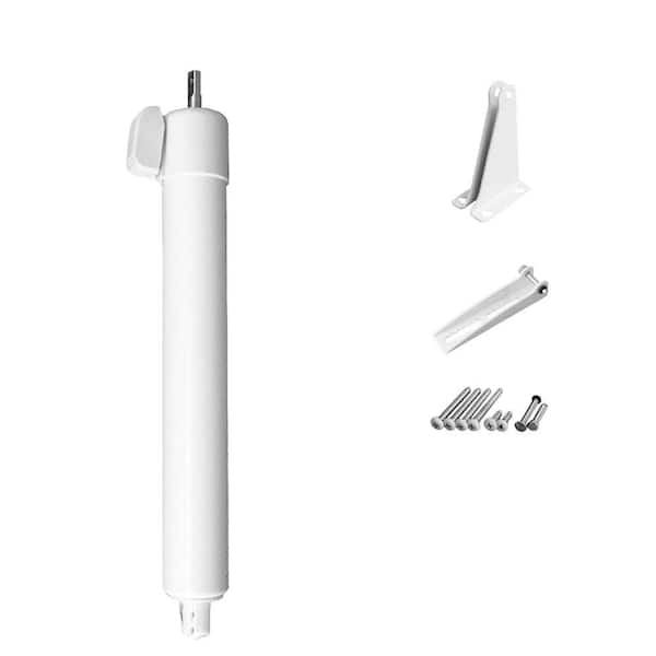 Touch'n Hold Heavy Duty Pneumatic Screen, Storm and Security Door Closer Single Kit - White