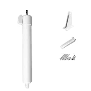 Touch'n Hold Heavy Duty Pneumatic Screen, Storm and Security Door Closer Single Kit - White