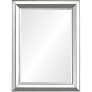 Medium Rectangle Mirrored Contemporary Mirror (40 in. H x 30 in. W)