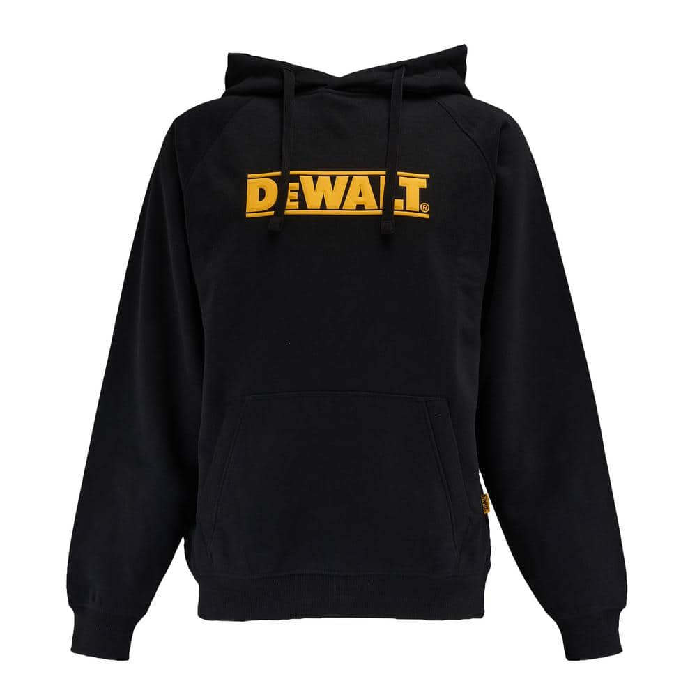 DEWALT Weatherford Men's XXL Black Cotton/Poly Hooded Sweatshirt with Front Pocket and Logo