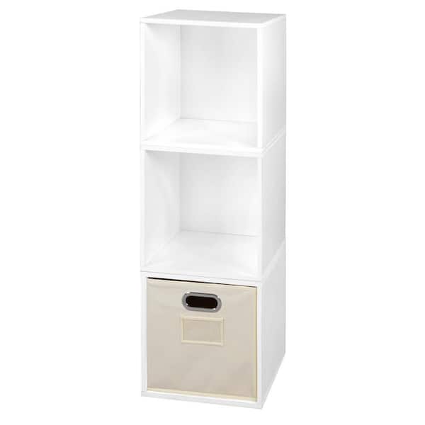 Regency 39 in. H x 13 in. W x 13 in. D White Wood 4-Cube Organizer