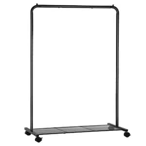 Black Metal Garment Clothes Rack 36 in. W x 62 in. H