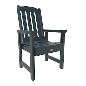 Lehigh Federal Blue Recycled Plastic Outdoor Dining Arm Chair