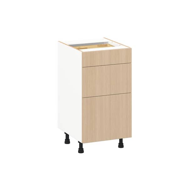 Timberline 18 in. W x 21.83 in. D x 34.5 in. H Assembled Shaker Bath Drawer Base Kitchen Cabinet in Mojavi Oak