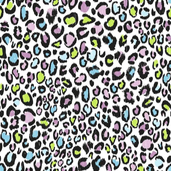 York Wallcoverings Cool Kids Multi Color Leopard Wallpaper