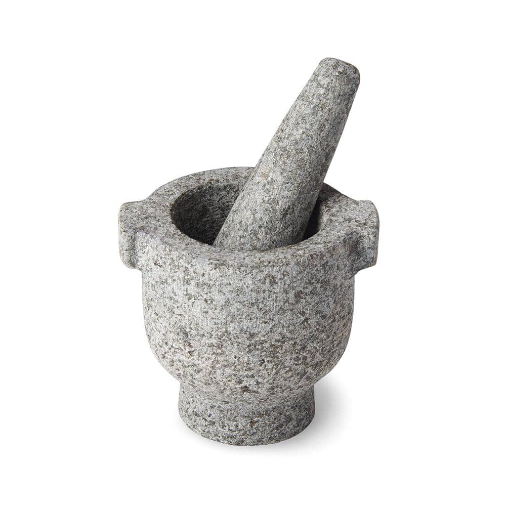 Granite 4-Inch Stone Mortar and Pestle Set