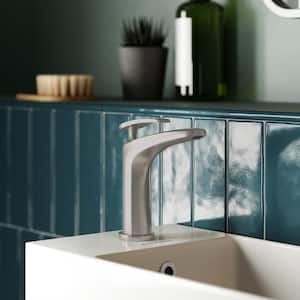 Sublime Single-Handle Single-Hole Bathroom Faucet in Brushed Nickel