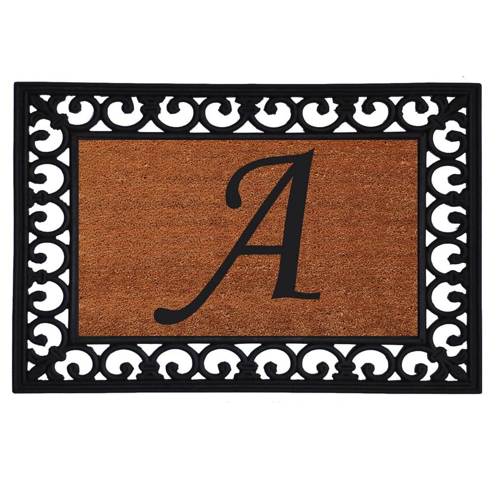 Monogram Insert Door Mat 19 in. x 25 in. (Letter A)