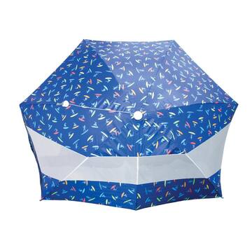 Rio 8 ft. Pop-Up Beach Shelter with Surfer Print in Blue BH301-202-1