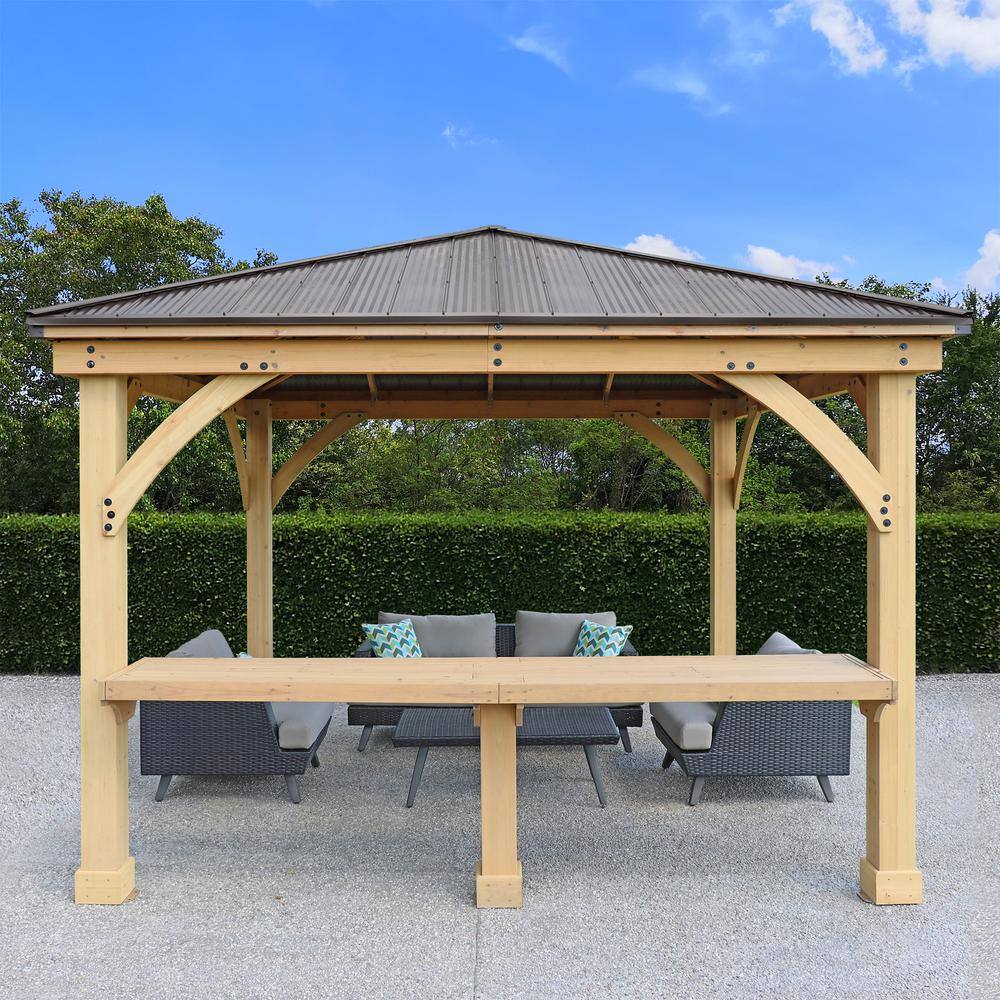 Have a question about Yardistry 10 ft. x 12 ft. Meridian Gazebo with