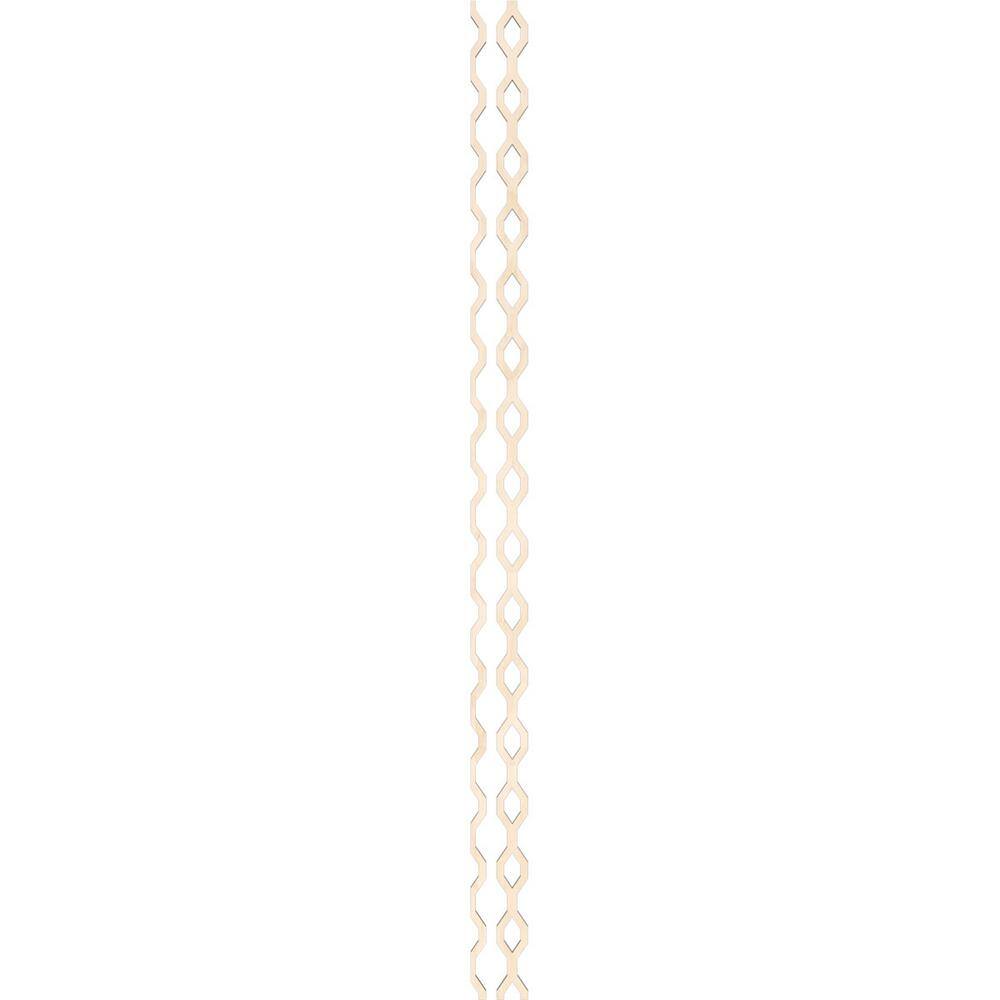 Wabash 94" Adjustable Birch Wood Decorative Slat Wall Panel Kit