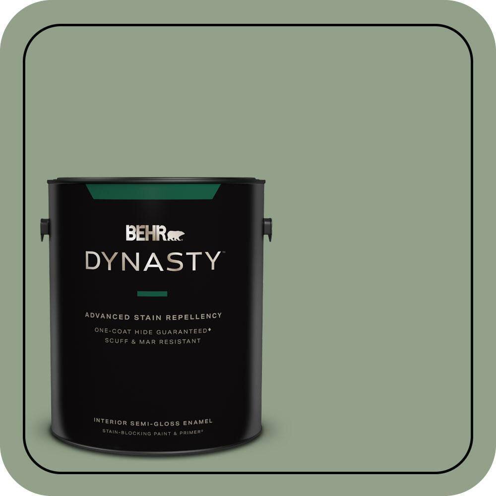 1 gal. #440F-4 Athenian Green Semi-Gloss Enamel Interior Stain-Blocking Paint & Primer price history on PriceWatchPro