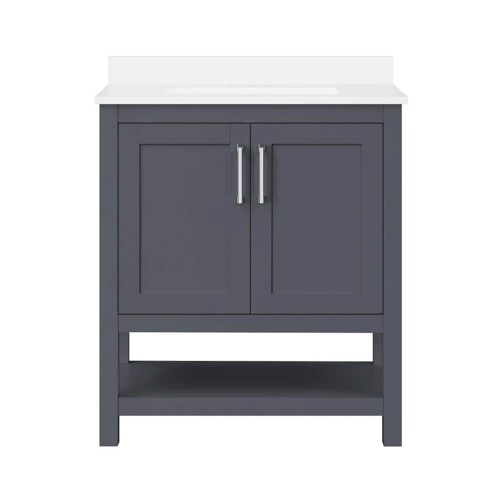 Vegas Dark Charcoal 30" Freestanding Bathroom Vanity with Sink