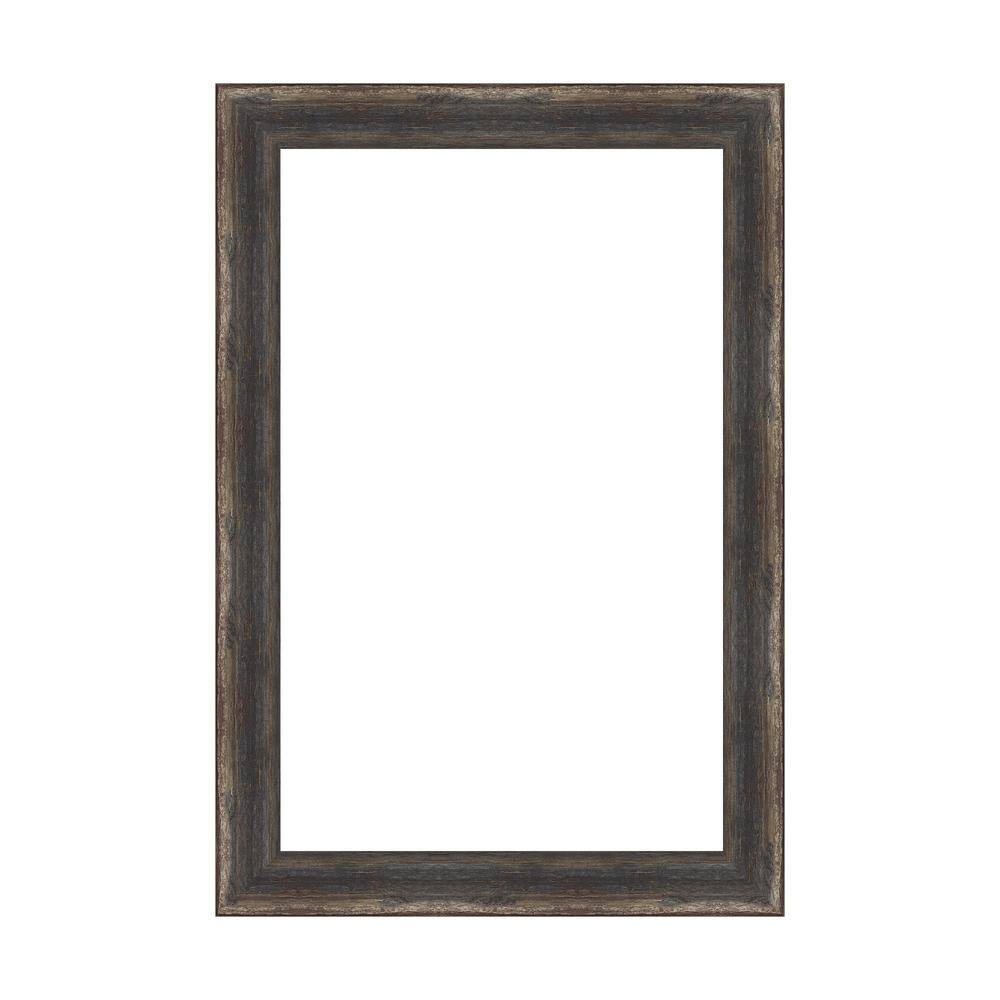 Mirror Makeover Bark Rustic Char Narrow 17.25 in. W x 25.25 in. H Bathroom Mirror Frame Border Kit-Fits a 16 x 24 Mirror price history on PriceWatchPro