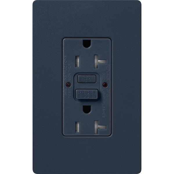 Lutron Claro 20-Amp Tamper Resistant Duplex Receptacle, Deep Sea  (SCR-20-GFST-DE) SCR-20-GFST-DE - The Home Depot