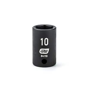 1/4 in. Drive 6-Point Standard Impact Metric Socket 10mm