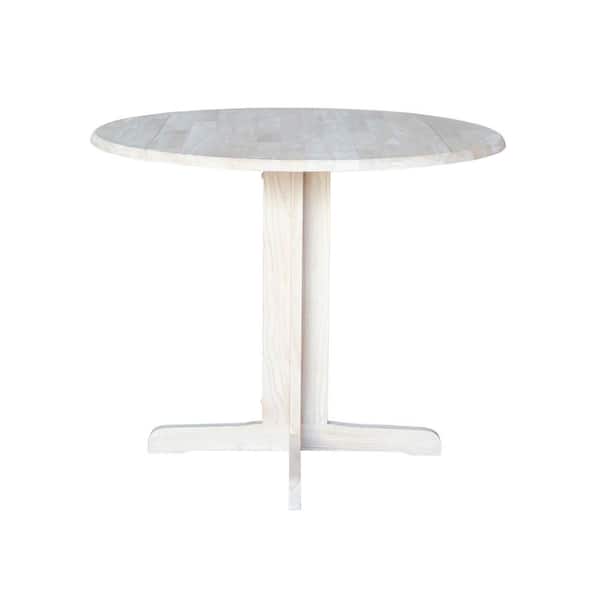 International Concepts Unfinished Skirted Dining Table