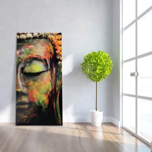 "Buddha" Frameless Free Floating Tempered Art Glass by EAD Art Coop Wall Art
