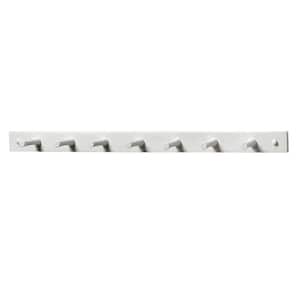 Spectrum 24 in. L Decorative White 7-Peg Wall Mount Wood Rack 82200 - The  Home Depot