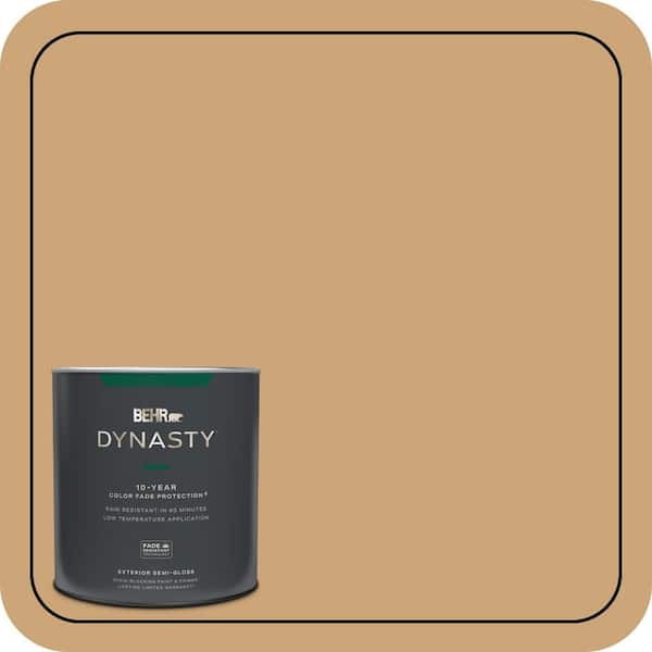 BEHR DYNASTY 1 qt. Home Decorators Collection #HDC-AC-13 Butter Nut Semi-Gloss Enamel Exterior Stain-Blocking Paint & Primer