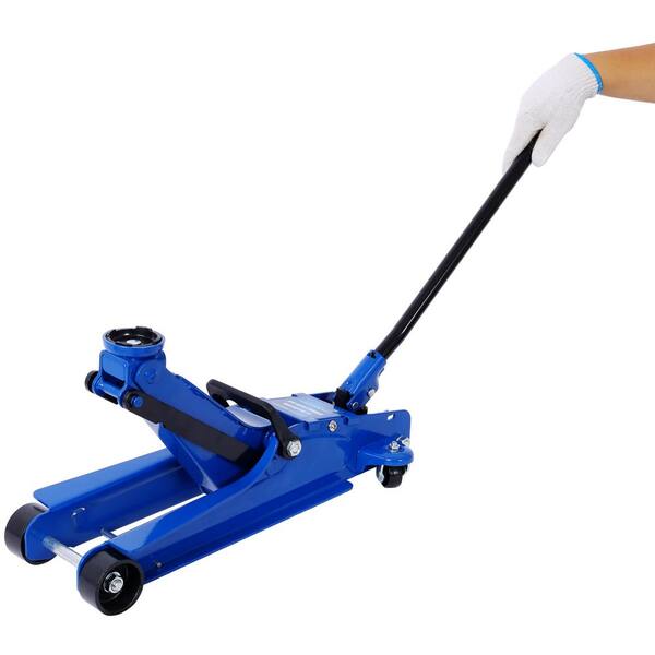 Amucolo 2.5 Ton Blue Low Profile, Heavy-Duty Steel Racing Floor