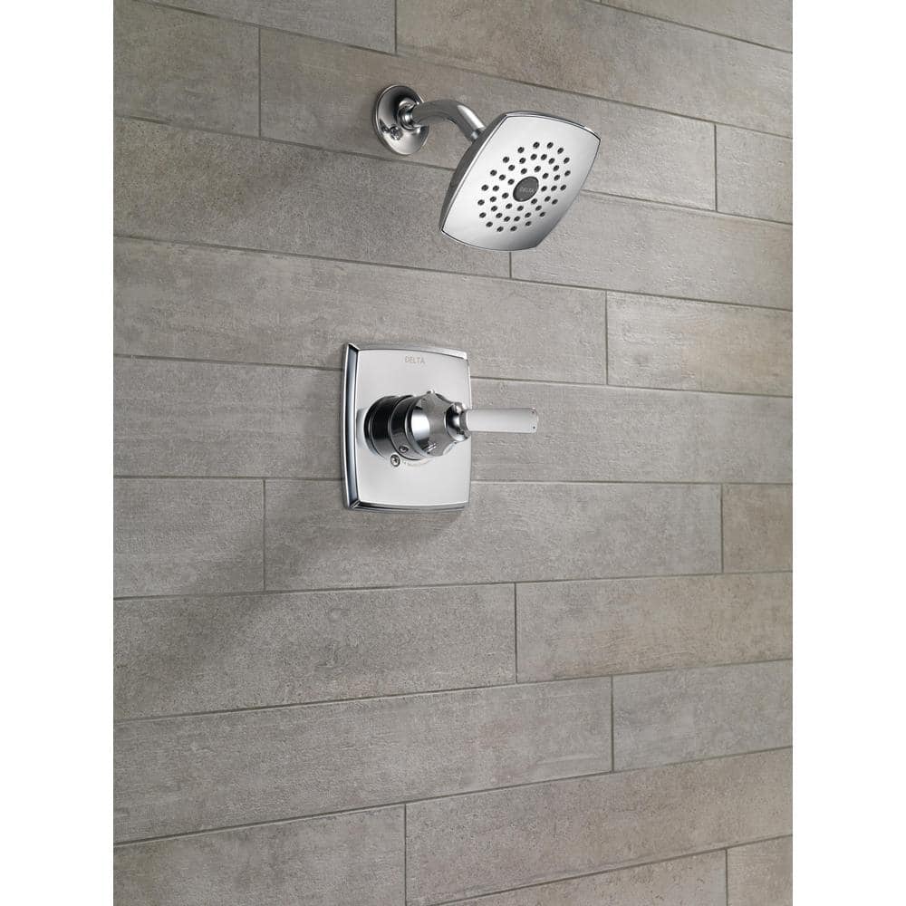 Chrome Modern Single-Function Shower Faucet Set with Pressure-Balancing Valve