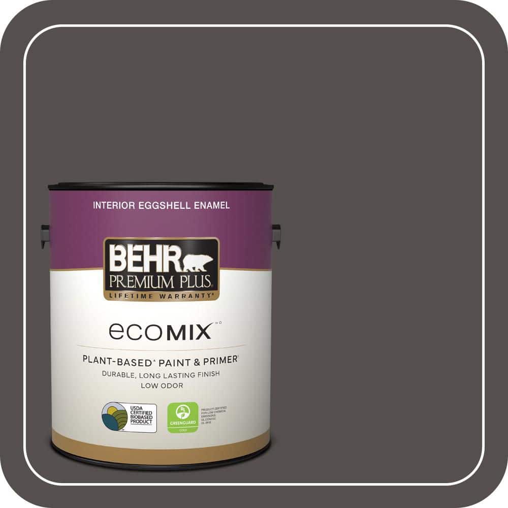 1 gal. #790F-7 Dark Cavern Eggshell Enamel EcoMix Plant-Based Interior Paint & Primer price history on PriceWatchPro