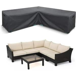 Patio V-Shaped Sofa Cover, Waterproof Tear Proof Heavy Duty Outdoor Cover