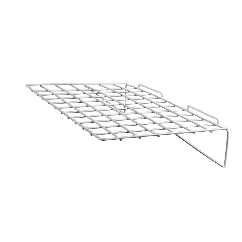 Econoco 24 in. W x 14 in. D White Straight Wire Shelf (Pack of 6) EWH