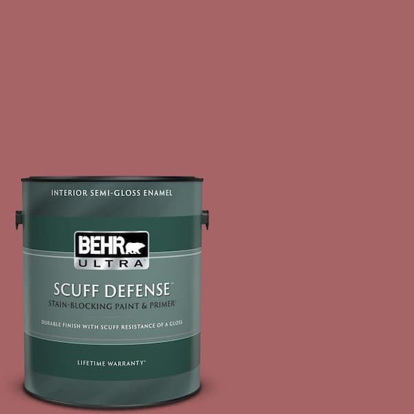 BEHR ULTRA 1 gal. #PPU1-06 Rose Marquee Extra Durable Semi-Gloss Enamel Interior Paint & Primer
