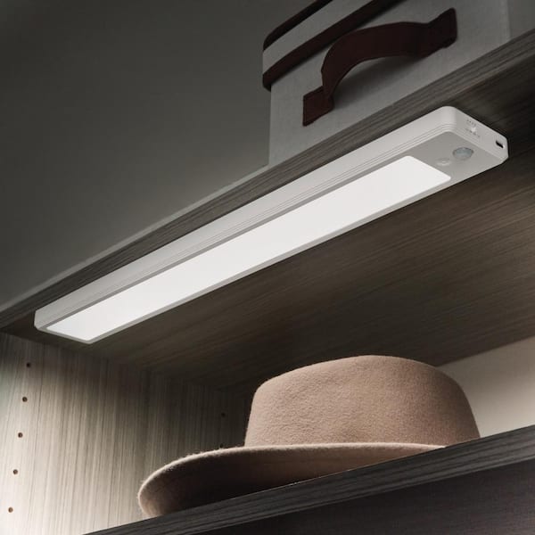 18 in. Rechargeable Dimmable LED Adjustable Color Temperature Bar Light with Dusk to Dawn and Motion Sensor