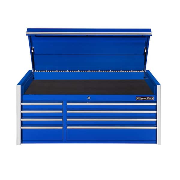 Extreme Tools THD Series 55 in. 8-Drawer Top Chest in Blue