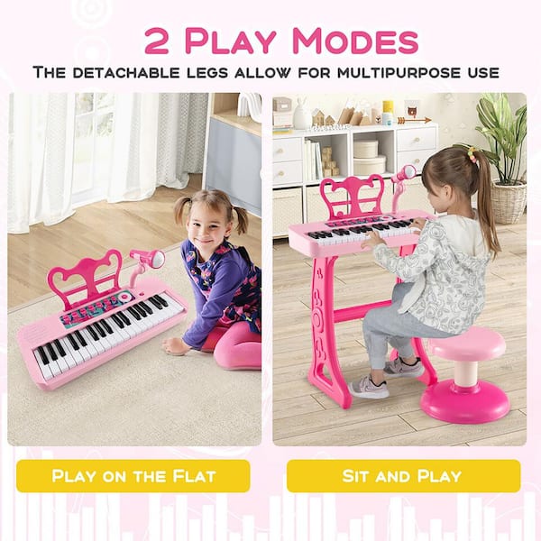 Gymax 37-Key Kids Piano Keyboard LekeGymax 37-Key Kids Piano Keyboard Leke  