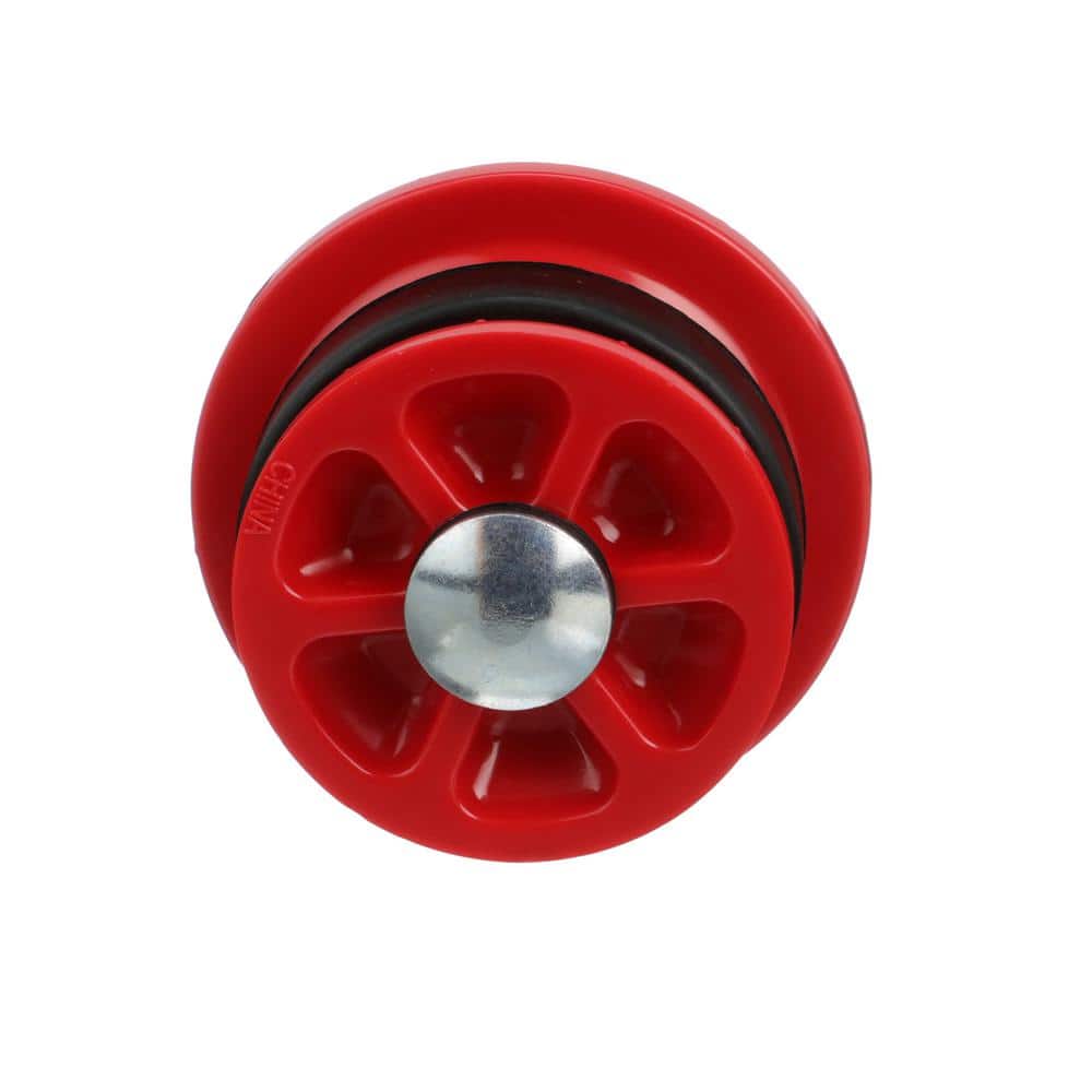 Red PVC Mechanical Test Plug with Wing Nut, 2-inch