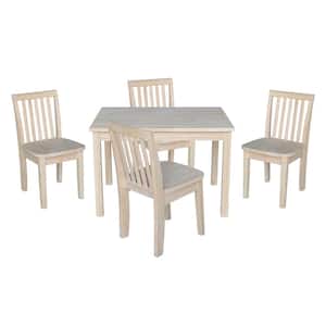Ready to Finish 5-Piece Kid's Table and Chair Set