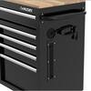 Husky Tool Storage 46 in. W x 18 in. D 9-Drawer Mobile Workbench Cabinet in Gloss Black H46X18MWC9BLK