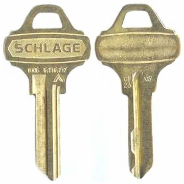 Schlage Nickle Silver House/Office Key