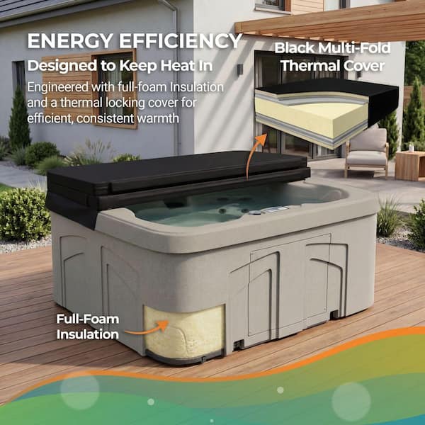 Lifesmart LS100DX 4-Person 20-Jet 110-Volt Plug and Play Spa with
