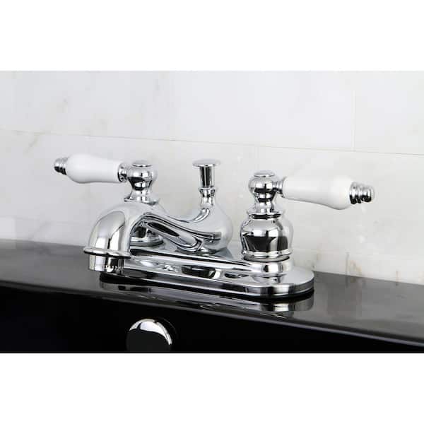 Restoration 4 in. Centerset 2-Handle Bathroom Faucet in Chrome