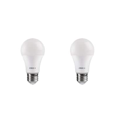 40W Equivalent Soft White (2700K) A19 Dimmable Exceptional Light Quality LED Light Bulb (2-Pack)