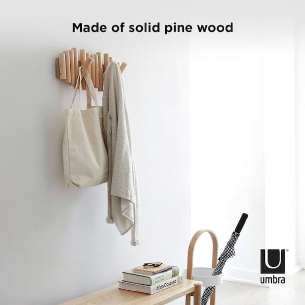 Contemporary coat hook - FLIP 3 - Umbra - wooden / multiple