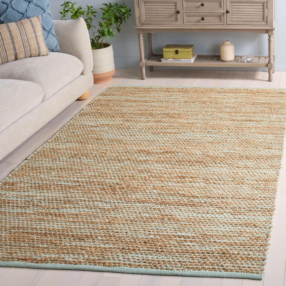 Cape Cod 4 ft. x 6 ft. Turquoise/Natural Abstract Distressed Area Rug price history on PriceWatchPro